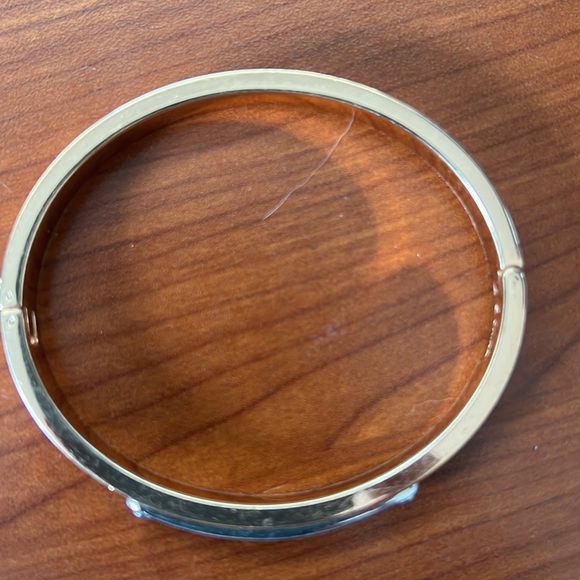 Coach bangle bracelet rose gold and silver coach label. - Picture 2 of 8